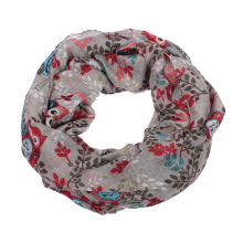 Femmes Hibou Hiver Fleur Enfants Colliers Anneaux Fille Porter Du Cou Snood Loop Écharpe (SW803)